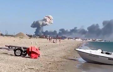 В Крыму раздаются взрывы со стороны российской авиабазы - charter97.org - Украина - Крым - Белоруссия