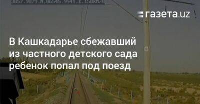 В Кашкадарье сбежавший из частного детсада ребенок попал под поезд - gazeta.uz - Узбекистан