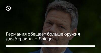 Роберт Хабек - Германия обещает больше оружия для Украины – Spiegel - liga.net - Украина - Германия