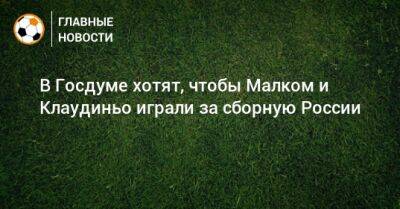 Марио Фернандес - Роман Терюшков - В Госдуме хотят, чтобы Малком и Клаудиньо играли за сборную России - bombardir.ru - Россия - Бразилия