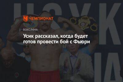 Александр Усик - Фьюри Тайсон - Усик рассказал, когда будет готов провести бой с Фьюри - championat.com - Украина - Англия