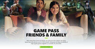 Одна подписка Xbox на четырех — Microsoft запустила совместный Game Pass для семьи и друзей - itc.ua - Украина - Колумбия - Ирландия - Microsoft