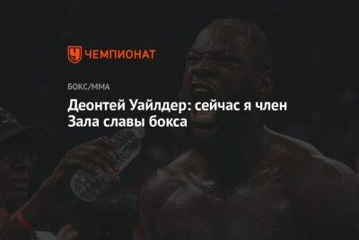 Фьюри Тайсон - Роберт Хелениус - Деонтей Уайлдер: сейчас я член Зала славы бокса - championat.com - США - Англия