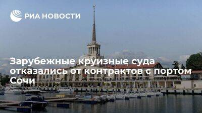 Владимиров заявил, что все зарубежные круизные суда отказались от контрактов с портом Сочи - smartmoney.one - Россия - Украина - Турция - Сочи