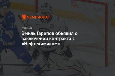 Эмиль Гарипов - Эмиль Гарипов объявил о заключении контракта с «Нефтехимиком» - championat.com - Нижнекамск