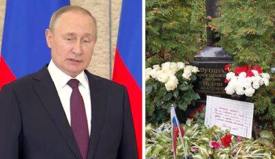 На могиле родителей путина оставили загадочную записку, появились фото: "Ваш сын безобразно себя ведет" - politeka.net - Украина - Санкт-Петербург