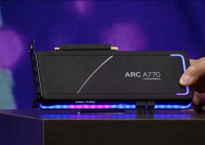Видеокарта Intel Arc A770 поступит в продажу 12 октября по цене $329 — и составит конкуренцию NVIDIA RTX 3060 - itc.ua - Украина