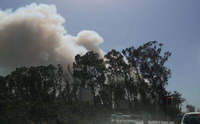 Пожар в Фасури (фото, видео) - vkcyprus.com - Кипр