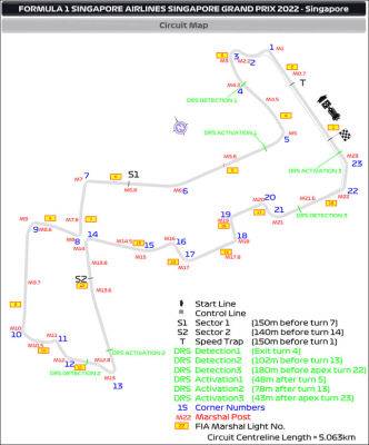 Три зоны DRS на городской трассе Марина-Бэй - f1news.ru - Сингапур
