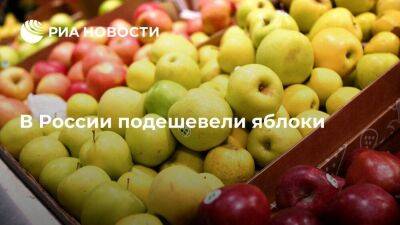 Росстат: в России с 20 по 26 сентября яблоки подешевели на 3,3 процента - smartmoney.one - Россия