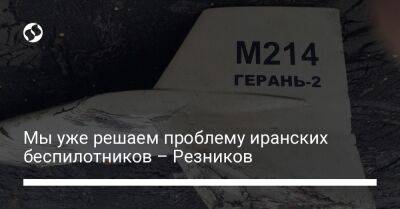 Алексей Резников - Мы уже решаем проблему иранских беспилотников – Резников - liga.net - Россия - Украина