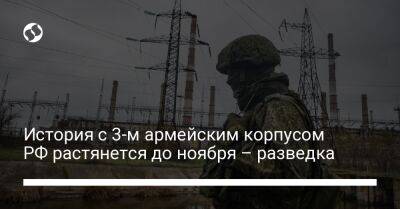 Вадим Скибицкий - История с 3-м армейским корпусом РФ растянется до ноября – разведка - liga.net - Россия - Украина