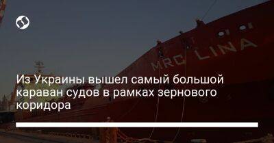Из Украины вышел самый большой караван судов в рамках зернового коридора - liga.net - Украина - Одесса - Черноморск - Южный