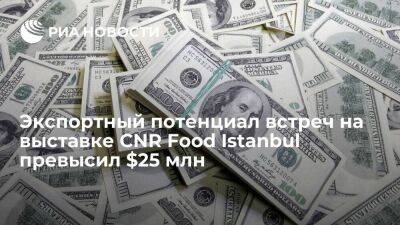 Экспортный потенциал встреч на выставке CNR Food Istanbul превысил $25 млн - smartmoney.one - Россия - Казахстан - Узбекистан - Египет - Турция - Саудовская Аравия - Ливия - Азербайджан - Стамбул - Ливан - Istanbul