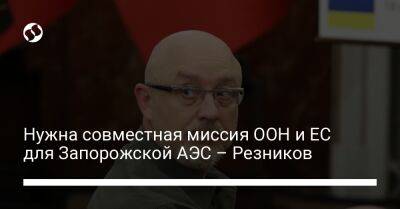 Алексей Резников - Себастьен Лекорню - Нужна совместная миссия ООН и ЕС для Запорожской АЭС – Резников - liga.net - Россия - Украина - Франция