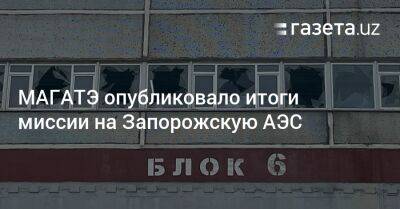 Рафаэль Гросси - МАГАТЭ опубликовало итоги миссии на Запорожскую АЭС - gazeta.uz - Россия - Украина - Узбекистан - Турция - Франция - Запорожская обл. - Энергодар - территория Запорожская Атомная Электростанция