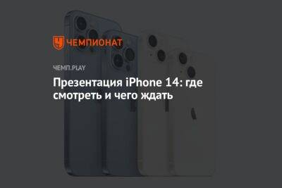 Презентация Айфон 14: где и когда смотреть представление новой продукции Apple - championat.com