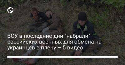 ВСУ в последние дни "набрали" российских военных для обмена на украинцев в плену – 5 видео - liga.net - Украина - Харьковская обл.