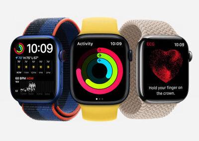 Apple анонсувала смартгодинник Watch Series 8 — з вбудованим термометром, розпізнаванням ДТП та функціями жіночого здоров&apos;я - bin.ua - Украина