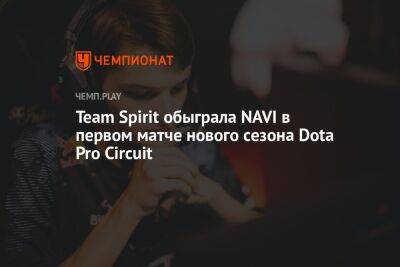 Team Spirit обыграла NAVI в первом матче нового сезона Dota Pro Circuit - championat.com