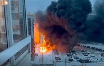 После двух взрывов в Москве вспыхнул масштабный пожар - charter97.org - Москва - Белоруссия