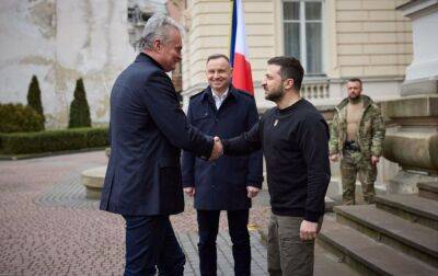 Анджей Дуда - Володимир Зеленський - Зеленський підписав з президентами Польщі та Литви спільну декларацію - rbc.ua - Литва - Україна - Польща