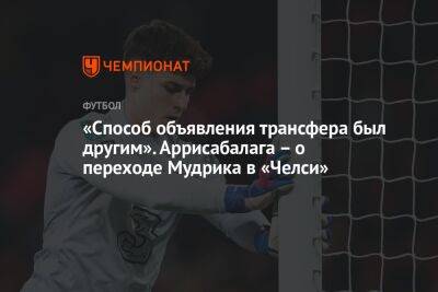 Михаил Мудрик - «Способ объявления трансфера был другим». Аррисабалага – о переходе Мудрика в «Челси» - championat.com