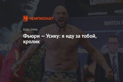 Александр Усик - Фьюри Тайсон - Фьюри — Усику: я иду за тобой, кролик - championat.com - Манила