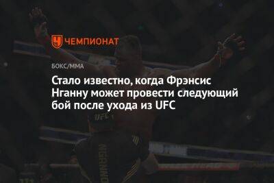Дана Уайт - Фрэнсис Нганн - Стало известно, когда Фрэнсис Нганну может провести следующий бой после ухода из UFC - championat.com - Франция - респ. Чечня - Гана
