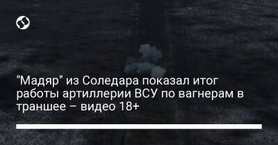 "Мадяр" из Соледара показал итог работы артиллерии ВСУ по вагнерам в траншее – видео 18+ - liga.net - Украина - Англия - Донецкая обл.