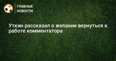 Василий Уткин - Уткин рассказал о желании вернуться к работе комментатора - bombardir.ru - Катар