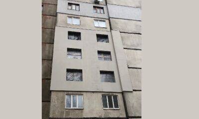 В Харькове восстановили стены дома, где обстрелом снесло два этажа (фото) - objectiv.tv - Харьков - район Немышлянский