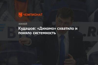 Алексей Кудашов - Сергей Емельянов - Кудашов: «Динамо» схватило и поняло системность - championat.com - Москва