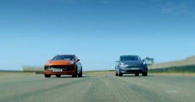 Porsche Macan - Электромобили против ДВС: Tesla Model Y сравнили с Porsche Macan на гоночном треке (видео) - focus.ua - Украина