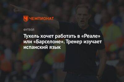 Томас Тухель - Тухель хочет работать в «Реале» или «Барселоне». Тренер изучает испанский язык - championat.com - Лондон - Франция - Испания