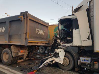 Один человек пострадал в столкновении двух грузовиков под Тверью - afanasy.biz - Россия - Тверь - Тверская обл.