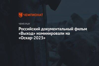 Российский документальный фильм «Выход» номинировали на «Оскар-2023» - championat.com - США - Лос-Анджелес