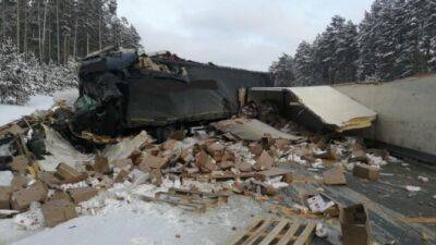Две фуры столкнулись в Новосибирской области, один из водителей погиб - usedcars.ru - Новосибирск - Новосибирская обл.