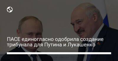 Владимир Путин - Александр Лукашенко - Алексей Гончаренко - ПАСЕ единогласно одобрила создание трибунала для Путина и Лукашенко - liga.net - Россия - Украина - Белоруссия - Гаага