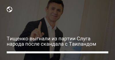 Николай Тищенко - Юлия Палийчук - Тищенко выгнали из партии Слуга народа после скандала с Таиландом - liga.net - Украина - Таиланд - Бангкок