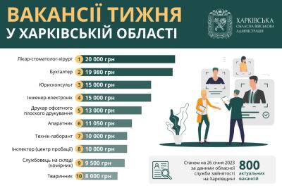 Работа в Харькове и области: топ-10 новых вакансий с зарплатой до 20 тысяч - objectiv.tv - Харьков