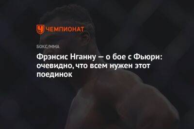 Фьюри Тайсон - Фрэнсис Нганн - Фрэнсис Нганну — о бое с Фьюри: очевидно, что всем нужен этот поединок - championat.com - Франция - Гана