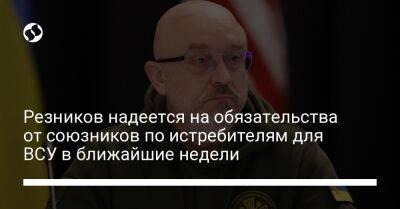 Алексей Резников - Резников надеется на обязательства от союзников по истребителям для ВСУ в ближайшие недели - liga.net - Украина