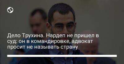 Александр Трухин - Дело Трухина. Нардеп не пришел в суд: он в командировке, адвокат просит не называть страну - liga.net - Украина - Херсон