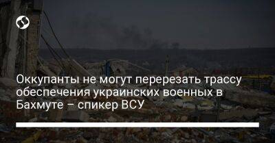 Сергей Череватый - Оккупанты не могут перерезать трассу обеспечения украинских военных в Бахмуте – спикер ВСУ - liga.net - Украина