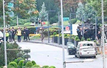 Момент взрыва возле МВД Турции в Анкаре попал на камеры наблюдения - charter97.org - Белоруссия - Турция - Анкара