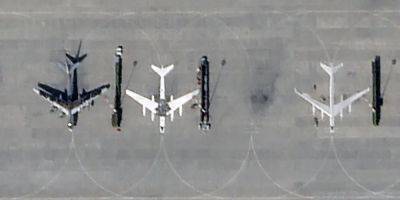 Приманки для дронов. Россияне нарисовали Ту-95 на авиабазе в Энгельсе — фото со спутника - nv.ua - Россия - США - Украина