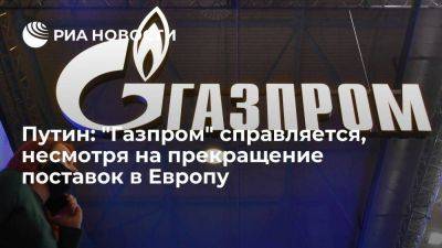 Владимир Путин - Путин: "Газпром" поставляет меньше газа в Европу, но компания справляется - smartmoney.one - Россия