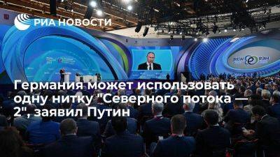 Владимир Путин - Путин: Германия не хочет использовать российские энергоресурсы - smartmoney.one - Россия - Украина - Германия