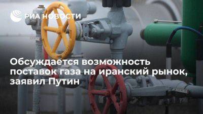 Владимир Путин - Путин: Москва и Тегеран обсуждают возможность поставок российского газа в Иран - smartmoney.one - Москва - Россия - Иран - Тегеран